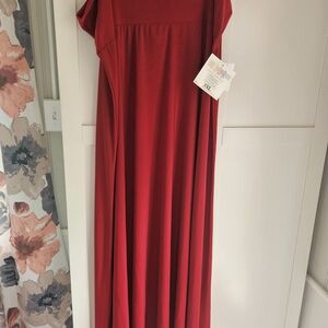 LuLaRoe Vibrant Red Dress